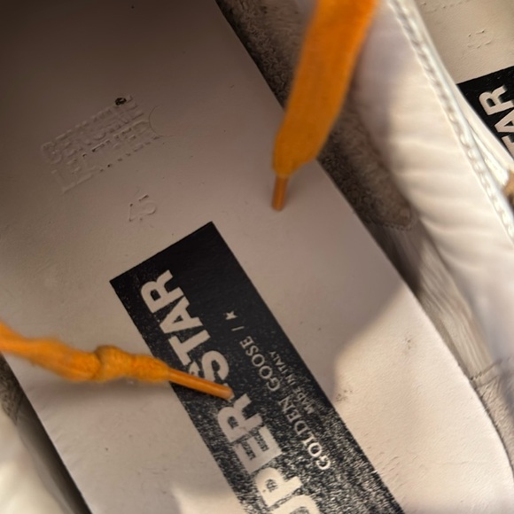 Golden Goose Superstar - camo design with leopard print detailing & orange laces - Picture 7 of 12